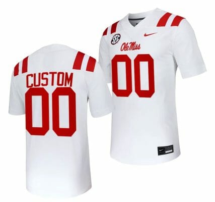 Custom Ole Miss Rebels Jersey Name and Number Untouchable College Football 2023 White 10 Custom Ole Miss Rebels Jersey Name and Number Untouchable College Football 2023 White