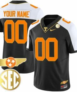 Custom Tennessee Volunteers Jersey Name and Number “Checkerboard” College Football Stitched Alternate Black Gold