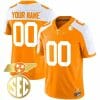Custom Tennessee Volunteers Jersey Name and Number “Checkerboard” College Football Stitched Alternate Orange