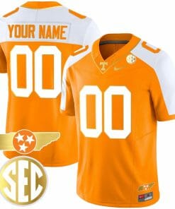 Custom Tennessee Volunteers Jersey Name and Number “Checkerboard” College Football Stitched Alternate Orange