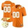 Custom Tennessee Volunteers Jersey Name and Number “Checkerboard” Gold Limited College Football Stitched Orange