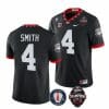 Georgia Bulldogs Nolan Smith Jersey #4 Back To Back National Champions College Football Black