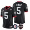 Georgia Bulldogs Kelee Ringo Jersey #5 Back To Back National Champions College Football Black
