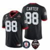 Georgia Bulldogs Jalen Carter Jersey #88 Back To Back National Champions College Football Black