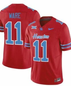 Houston Cougars Oilers Andre Ware Jersey #11 Inspired Vapor College Football 2023 All Stitched Red