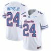 Houston Cougars Oilers Tony Mathis Jr Jersey #24 Inspired Vapor College Football 2023 All Stitched White