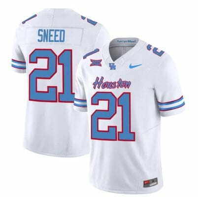 Houston Cougars Oilers Stacy Sneed Jersey #21 Inspired Vapor College Football 2023 All Stitched White