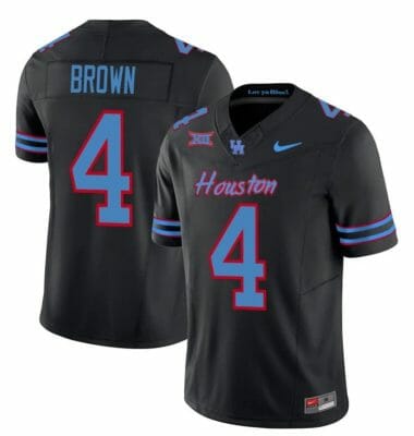 Houston Cougars Oilers Samuel Brown Jersey #4 Inspired Vapor College Football 2023 All Stitched Black 8 Houston Cougars Oilers Samuel Brown Jersey #4 Inspired Vapor College Football 2023 All Stitched Black