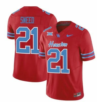 Houston Cougars Oilers Stacy Sneed Jersey #21 Inspired Vapor College Football 2023 All Stitched Red