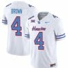 Houston Cougars Oilers Samuel Brown Jersey #4 Inspired Vapor College Football 2023 All Stitched White