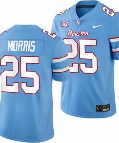 Houston Cougars Oilers Themed #25 Jamal Morris Jersey NCAA Football - Blue