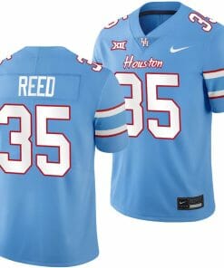 Houston Cougars Oilers Themed #35 Maurice Reed Jersey NCAA Football - Blue