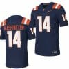 Illinois Fighting Illini Casey Washington Jersey #14 College Football Stitched Navy 2023