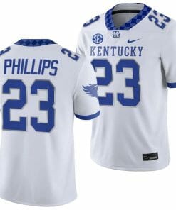 Kentucky Wildcats Andru Phillips Jersey #23 College Football Game 2023 White