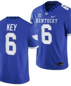 Kentucky Wildcats Dane Key Jersey #6 College Football Game 2023 Blue