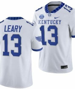 Kentucky Wildcats Devin Leary Jersey #13 College Football Game 2023 White