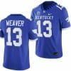 Kentucky Wildcats JJ Weaver Jersey #13 College Football Game 2023 Blue