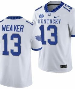 Kentucky Wildcats JJ Weaver Jersey #13 College Football Game 2023 White