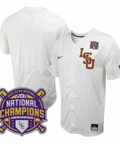 Lsu Tigers Jersey NCAA College Baseball National Champions Stitched White