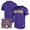 Lsu Tigers Jersey NCAA College Baseball National Champions Stitched Purple 4 Lsu Tigers Jersey NCAA College Baseball National Champions Stitched Purple
