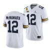Michigan Wolverines TM 42 Patch Honor Tate Myre #25 Cade McNamara Jersey #12 All Stitched White 4 Michigan Wolverines TM 42 Patch Honor Tate Myre #25 Cade McNamara Jersey #12 All Stitched White