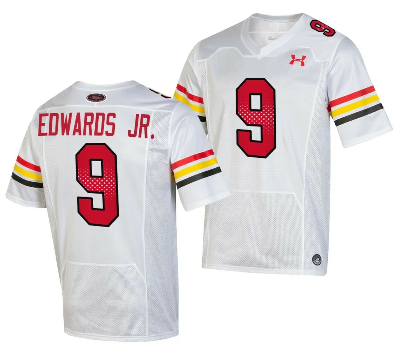 Maryland Terrapins Billy Edwards Jr Jersey #9 College Football Game Throwback 2023 White 1 Maryland Terrapins Billy Edwards Jr Jersey #9 College Football Game Throwback 2023 White