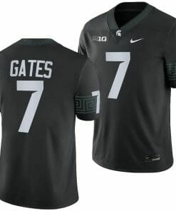 Michigan State Spartans Antonio Gates Jersey #7 College Football Game 2023 Black