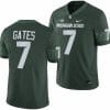 Michigan State Spartans Antonio Gates Jersey #7 College Football Game 2023 Green