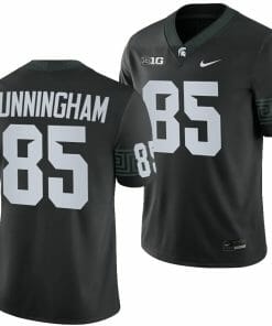 Michigan State Spartans BJ Cunningham Jersey #1 College Football Game 2023 Black