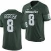 Michigan State Spartans Jalen Berger Jersey #8 College Football Game 2023 Green