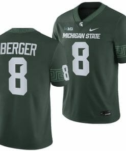 Michigan State Spartans Jalen Berger Jersey #8 College Football Game 2023 Green
