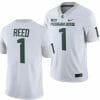 Michigan State Spartans Jayden Reed Jersey #1 College Football Game 2023 White 7 Michigan State Spartans Jayden Reed Jersey #1 College Football Game 2023 White