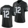 Michigan State Spartans Katin Houser Jersey #12 College Football Game 2023 Black