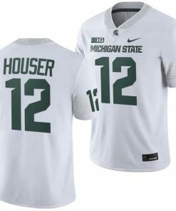 Michigan State Spartans Katin Houser Jersey #12 College Football Game 2023 White