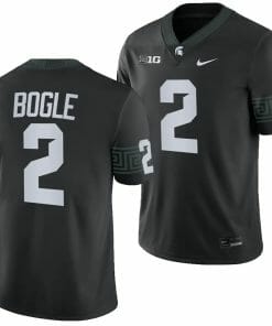 Michigan State Spartans Khris Bogle Jersey #2 College Football Game 2023 Black