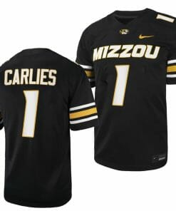 Missouri Tigers #1 Jaylon Carlies Jersey NCAA College Football 2023 - Black