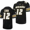 Missouri Tigers #12 Brady Cook Jersey NCAA College Football 2023 - Black
