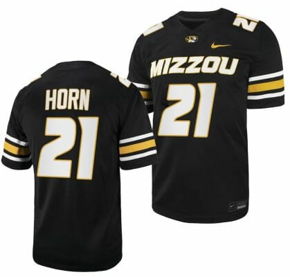 Missouri Tigers #21 Sam Horn Jersey NCAA College Football 2023 - Black
