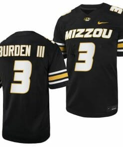 Missouri Tigers #3 Luther Burden Jersey NCAA College Football 2023 - Black