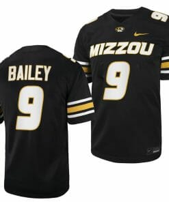Missouri Tigers #9 Chad Bailey Jersey NCAA College Football 2023 - Black
