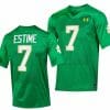 Notre Dame Fighting Irish Audric Estime Jersey #7 Replica College Football 2023 Green