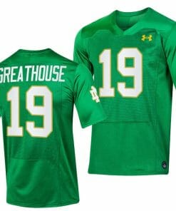 Notre Dame Fighting Irish Jaden Greathouse Jersey #19 Replica College Football 2023 Green