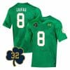 Notre Dame Marist Liufau Jersey #8 College Football Johnny Lujack Patch 32 Green