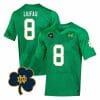 Notre Dame Marist Liufau Jersey #8 College Football Johnny Lujack Patch Green