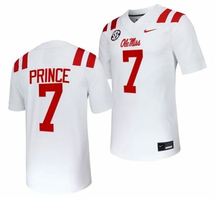 Ole Miss Rebels Deantre Prince Jersey #7 Untouchable College Football 2023 White