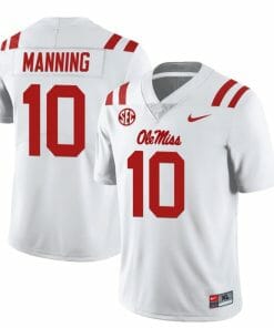 Ole Miss Rebels Eli Manning Jersey #10 College Football All Stitched White