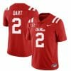 Ole Miss Rebels Jaxson Dart Jersey #2 College Football All Stitched Red