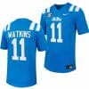 Ole Miss Rebels Jordan Watkins Jersey #11 Untouchable College Football 2023 Powder Blue