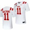 Ole Miss Rebels Jordan Watkins Jersey #11 Untouchable College Football 2023 White