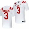 Ole Miss Rebels Spencer Sanders Jersey #3 Untouchable College Football 2023 White